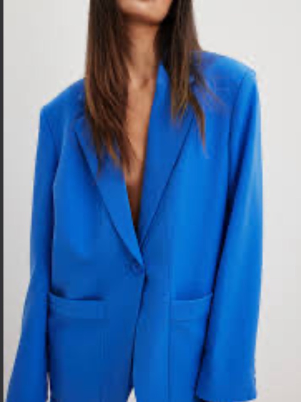 Women's Royal Blue Single-Button Blazer